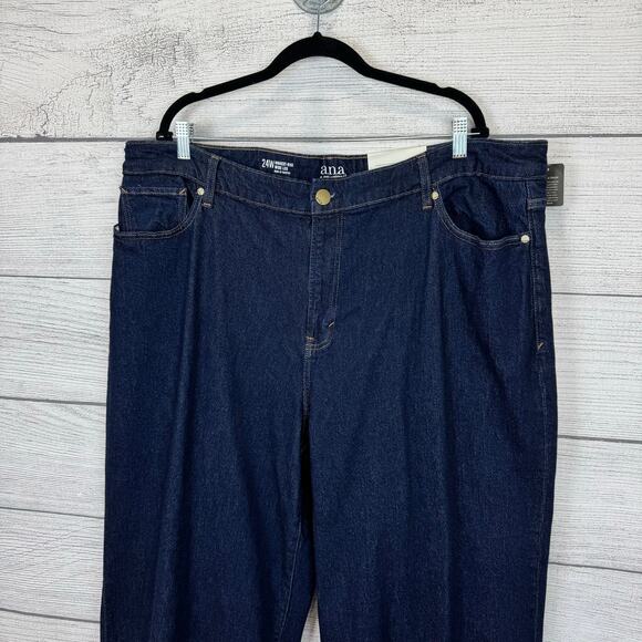 A New Approach Plus Size Highest Rise Wide Leg Cuffed Jeans Size 24W - Picture 2 of 8